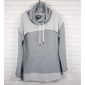 Te Verde Cowl Neck Drawstring Knit Sweater